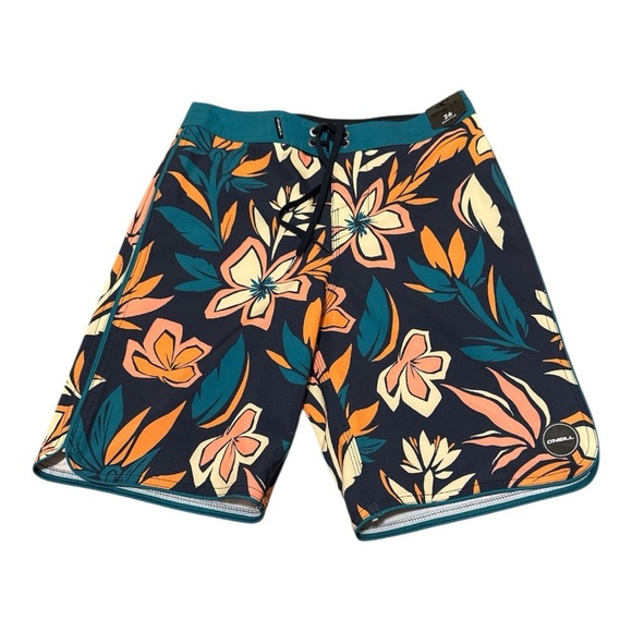 O'Neill Other - O'Neill Hyperfreak Blue and Orange Board Trunks Shorts Swim Surf Size 26